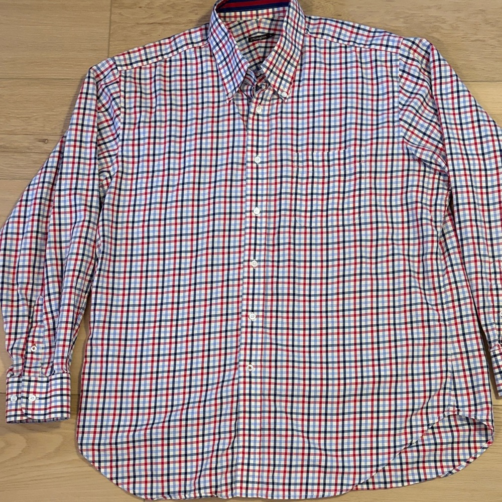 J. McLaughlin Multicolor Plaid Men's Shirt